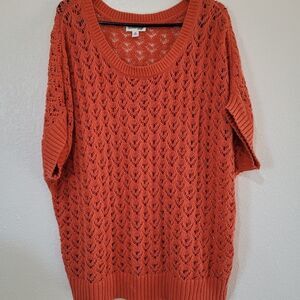 St. John's Bay woman's crochet knitted sweater size 1X